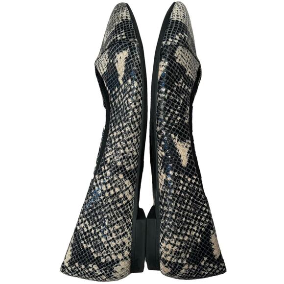 Vionic Women's Caballo Ballet Flats Gray Tan Snake Print Size 7 Leather Shoes - Picture 3 of 7